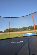 Trampolina Ogrodowa Jumpi 435cm/14FT Maxy Comfort Plus Pomarańczowa Z Wewnętrzną Siatką