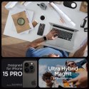 Etui Ultra Hybrid Mag z MagSafe na iPhone 15 Pro szare