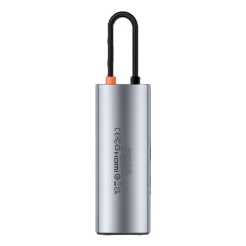 7w1 HUB Adapter Metal Gleam Series USB-C do USB-C PD 3x USB-A HDMI SD TF szary 7w1 HUB Adapter Metal Gleam Series USB-C do USB-C PD 3x USB-A HDMI SD TF szary