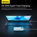 Powerbank Adaman2 10000mAh z wyświetlaczem cyfrowym 2x USB-A / 1x USB-C 30W biały