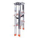 3-stopniowa składana drabina Krause 120397 Srebrzysty Aluminium