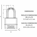 Zamek szyfrowy Master Lock M178EURD Stal Cynk Czarny