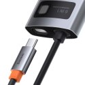 Wielofunkcyjny HUB 6w1 USB USB-C PD HDMI 3x USB 3.2 RJ45 Szary