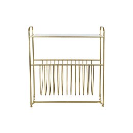 Półka na czasopisma DKD Home Decor Lustro Złoty Metal (76 x 35 x 83 cm)