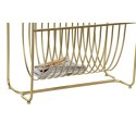 Półka na czasopisma DKD Home Decor Lustro Złoty Metal (76 x 35 x 83 cm)