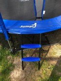 Trampolina Ogrodowa Jumpi 252cm/8FT Maxy Comfort Niebieska Z Wewnętrzną Siatką