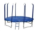 Trampolina Ogrodowa Jumpi 252cm/8FT Maxy Comfort Niebieska Z Wewnętrzną Siatką