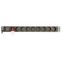 Zasilacz 19" 8 Tomas Schuko z Przełącznikiem On/Off GEMBIRD EG-PDU-014-F (3 m)