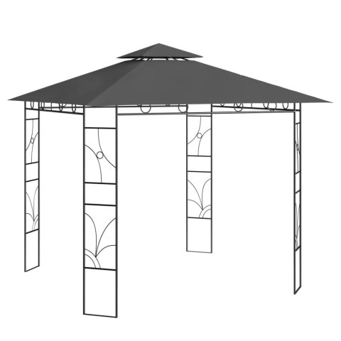 Altana, 3x3x2,7 m, antracytowa, 160 g/m²