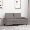 Sofa 2-osobowa, kolor taupe, 120 cm, tapicerowana tkaniną