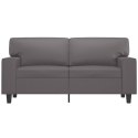 2-osobowa sofa, szary, 120 cm, sztuczna skóra