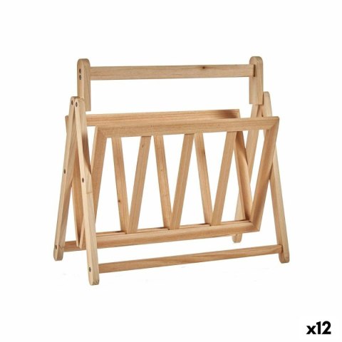 Półka na czasopisma Kipit XJL146062 Brązowy Drewno 30 x 37,5 x 36,5 cm (12 Sztuk)