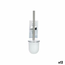 Szczotka toaletowa Biały Stal ABS 10 x 36 x 10 cm (12 Sztuk)