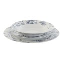 Zestaw Obiadowy Home ESPRIT Niebieski Porcelana Kwiecisty 18 Części 27 x 27 x 2 cm