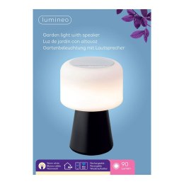 Lampa LED z głośnikiem Bluetooth i bezprzewodową ładowarką Lumineo 894415 Czarny 22,5 cm Wielokrotnego ładowania