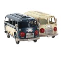 Figurka Dekoracyjna Home ESPRIT Niebieski Biały Autobus Vintage 17 x 7 x 8 cm (2 Sztuk)