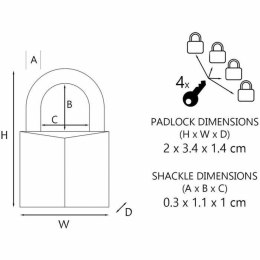 Zamek do bagażu Master Lock