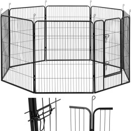 Kojec zagroda wybieg dla psów szczeniąt z bramką wys. 100 cm 8 segmentów