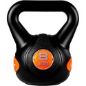 MOVIT Hantle Kettlebell - 8 kg, czarny / pomarańczowy