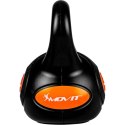 MOVIT Hantle Kettlebell - 8 kg, czarny / pomarańczowy