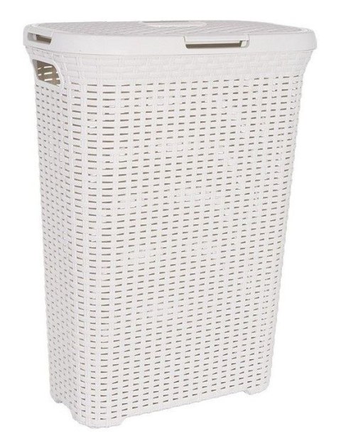 STYLE RATTAN 40L kosz na bieliznę - kremowy