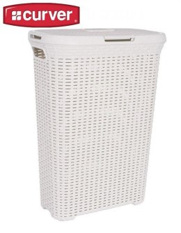 STYLE RATTAN 40L kosz na bieliznę - kremowy