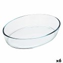 Naczynie do Piekarnika Pyrex Classic Vidrio Przezroczysty Szkło Owalna 35 x 24 x 7 cm (6 Sztuk)