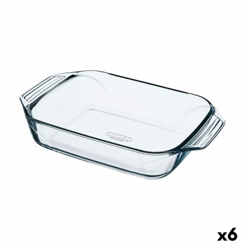 Naczynie do Piekarnika Pyrex Irresistible Przezroczysty Szkło Prostokątny 31,5 x 19,7 x 6,4 cm (6 Sztuk)