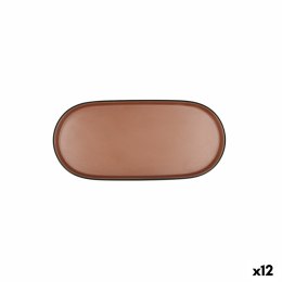 Miska na Przekąski Bidasoa Gio Brązowy Plastikowy 23 x 10 cm 12 Sztuk