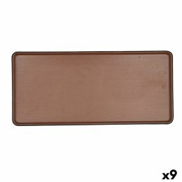 Tacka do przekąsek Bidasoa Gio Brązowy Plastikowy 31,5 x 14,5 cm (9 Sztuk)