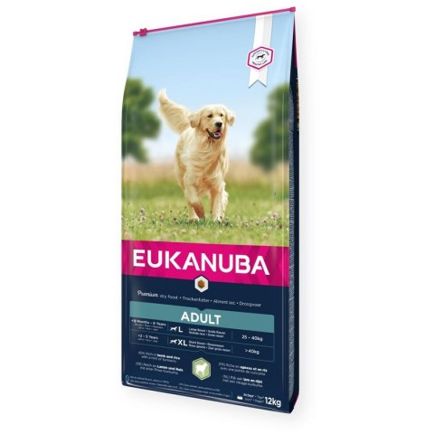 Karma Eukanuba ADULT Dorosły Jagnięcina Ryż 12 kg