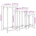 Stoliki wsuwane jeden pod drugi, 3 szt, szary dąb sonoma