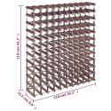 Stojak na 120 butelek wina, brązowy, lite drewno sosnowe