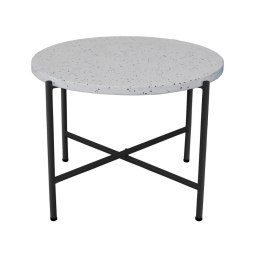 Stolik Terrazzo Czarny 60 x 60 x 45 cm