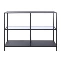 Console DKD Home Decor Czarny Metal Szkło 100 x 35 x 80 cm