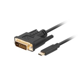 Kabel USB-C na DVI-D Lanberg CA-CMDV-10CU-0005-BK Czarny 50 cm