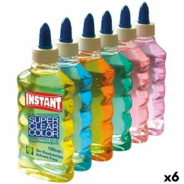 Klej żelowy Playcolor Instant Wielokolorowy Przezroczysty 6 Części 180 ml