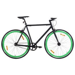 Rower single speed, czarno-zielony, 700c, 59 cm