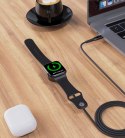 Ładowarka indukcyjna 5W do Apple Watch + kabel USB-C czarna