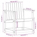 Krzesło ogrodowe, 62x55x77 cm, lite drewno daglezjowe