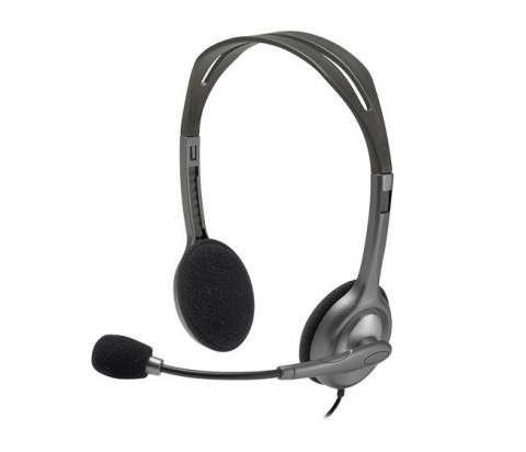 HEADSET STEREO H111/GREY 981-000593 LOGITECH