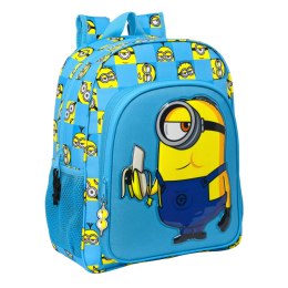 Plecak szkolny Minions Minionstatic Niebieski 32 x 38 x 12 cm