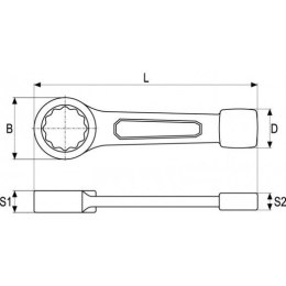 Klucz oczkowy - 46 mm