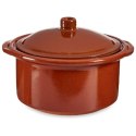 Garnek z Pokrywką Terakota 1,5 L 22 x 14,5 x 20 cm (4 Sztuk)