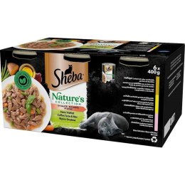 Karma dla kota Sheba Nature's Collection Łosoś Wątroba Ptaki 400 g