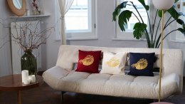 Embroidered decorative pillowcase 