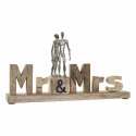 Figurka Dekoracyjna DKD Home Decor Mr & Mrs Srebrzysty Aluminium (51 x 7,5 x 28 cm)