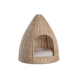 Łóżko dla zwierząt domowych DKD Home Decor 45 x 45 x 57 cm Naturalny Rattan