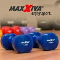 MAXXIVA Zestaw hantli winylowych 2 x 2,5 kg, niebieski