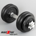 MAXXIVA Zestaw hantli żeliwnych, 2 x 15 kg